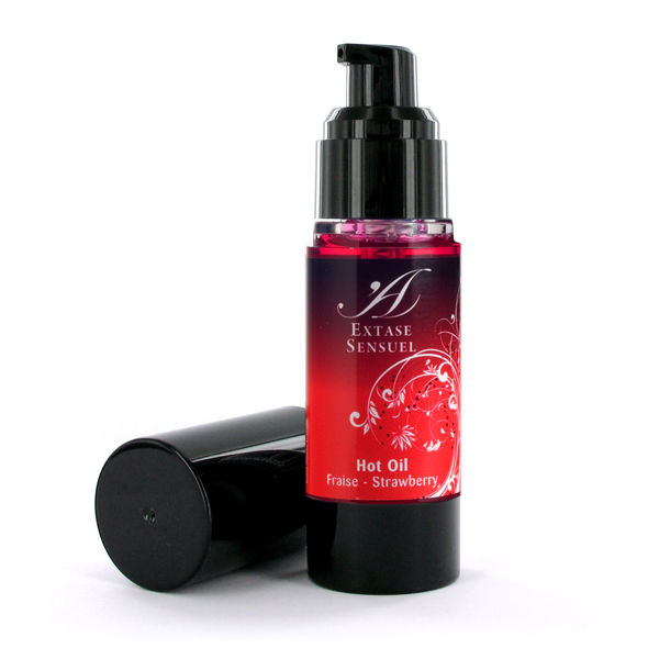 EXTASE SENSUAL - ÓLEO ESTIMULANTE CALOR MORANGO 30 ML - Sex Shop Sexy