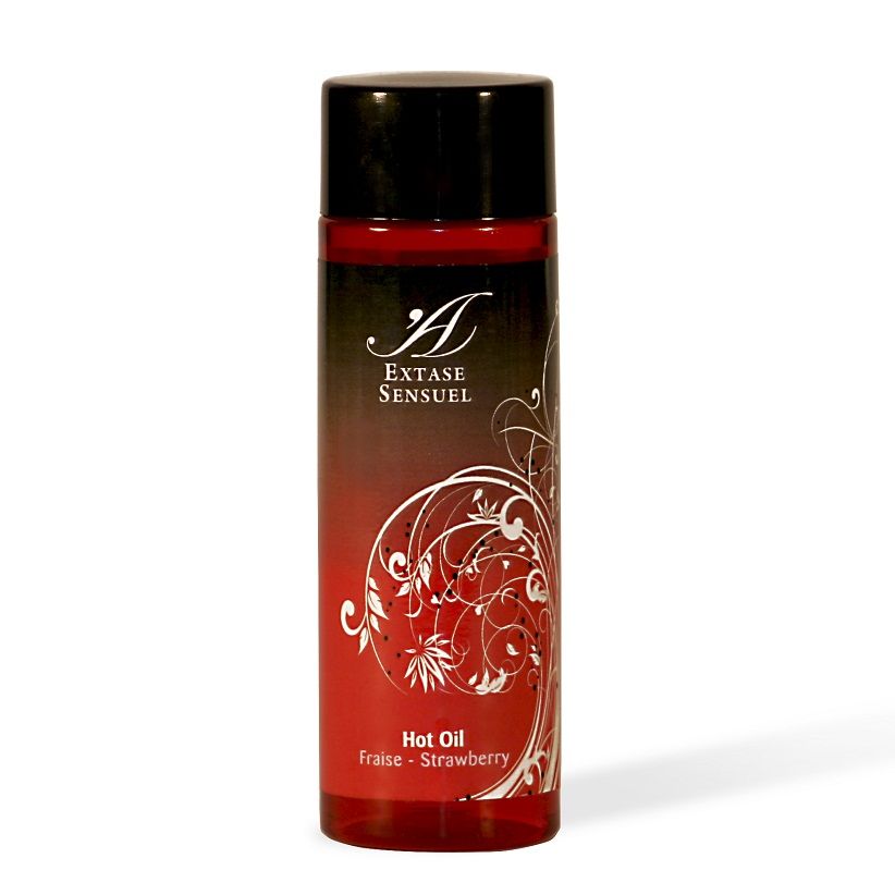 EXTASE SENSUAL - ÓLEO ESTIMULANTE CALOR MORANGO 100 ML - Sex Shop Sexy