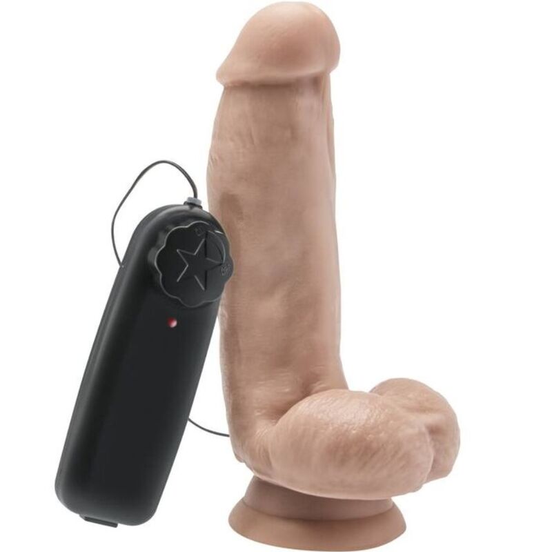 Get Real - Dildo 12 Cm Com Bolas Vibrador Pele
