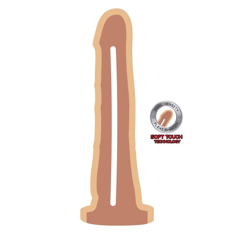Get Real - Dong Dual Densidade Pele 19 Cm