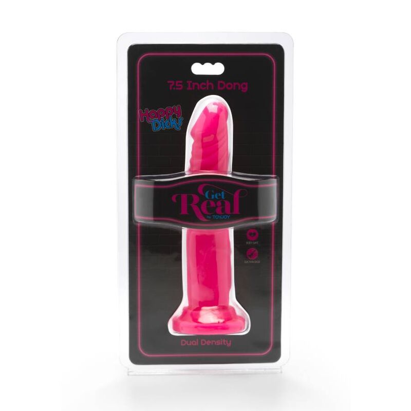 HAZLO REAL - HAPPY DICKS DONG 19 CM ROSA