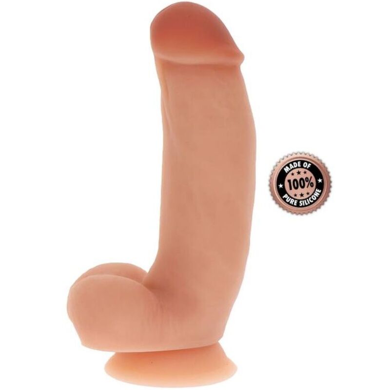 GET REAL - DILDO DE SILICONA 18 CM W BOLAS PELE