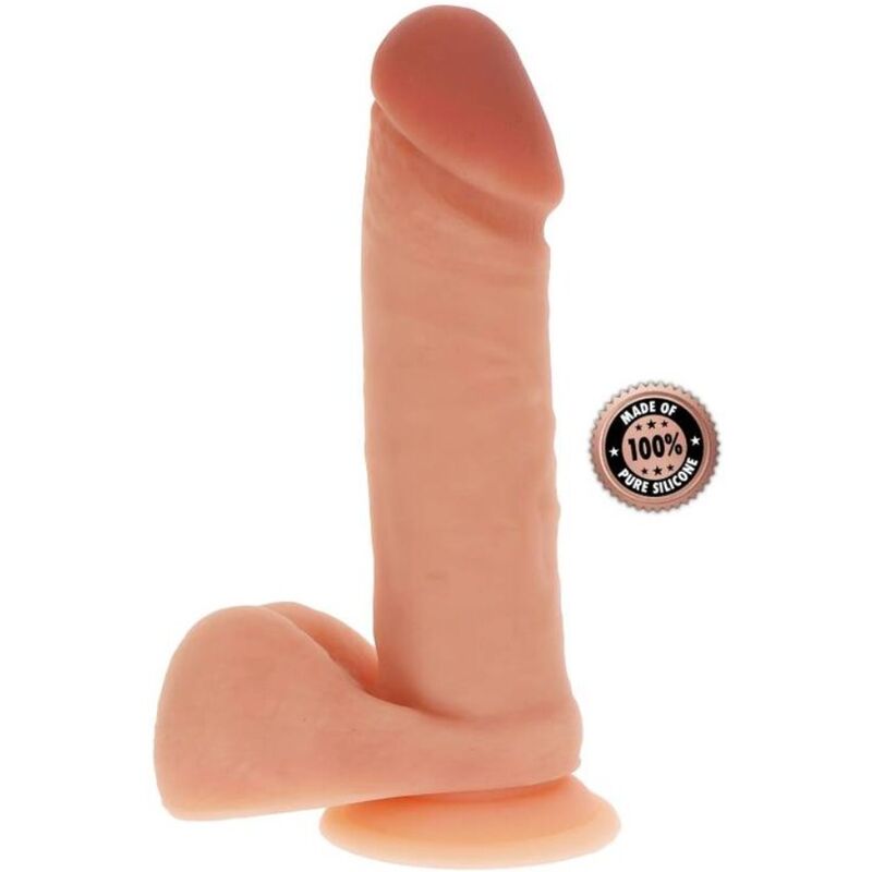 GET REAL - DILDO DE SILICONA 20,5 CM W BOLAS PELE
