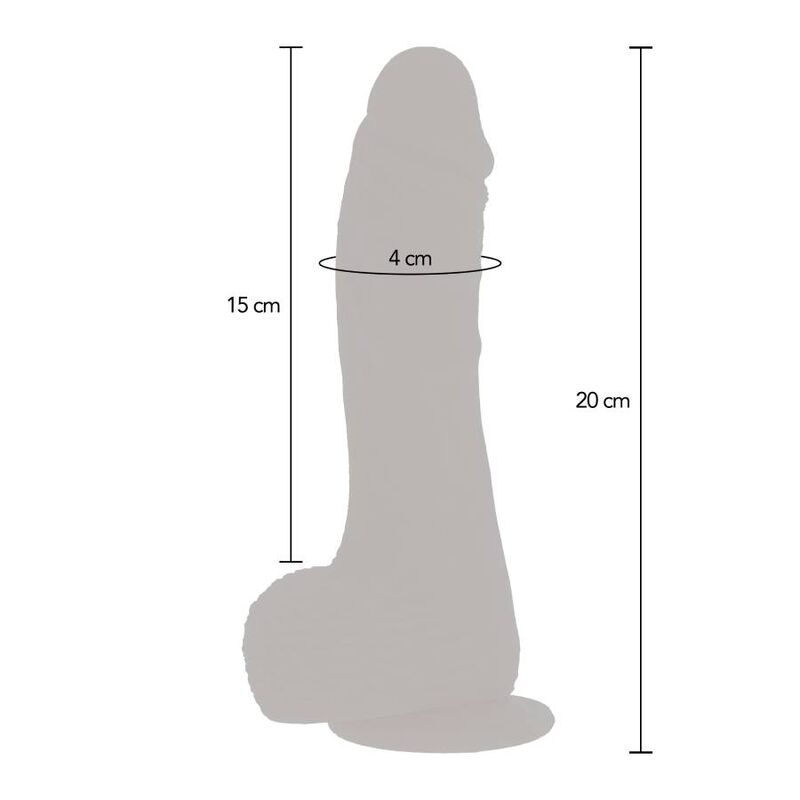 Get Real - Pele Vibr Dildo Rotativa Para Cima E Para Baixo