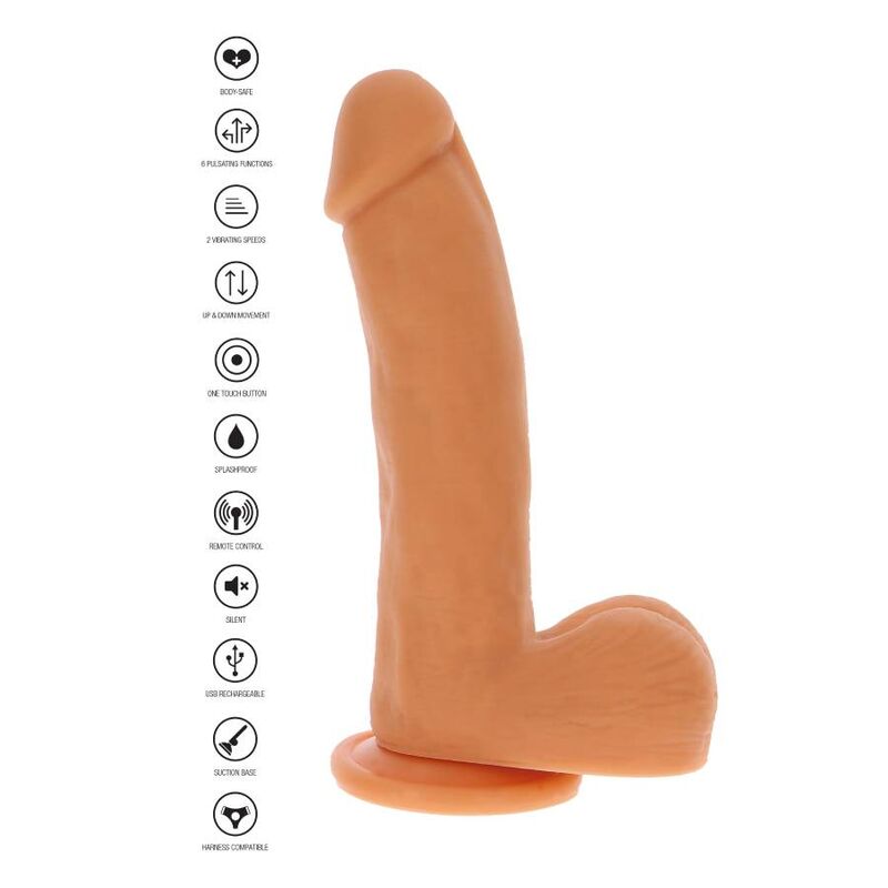 Get Real - Pele De Dildo De Confiana De Pulso Magnético