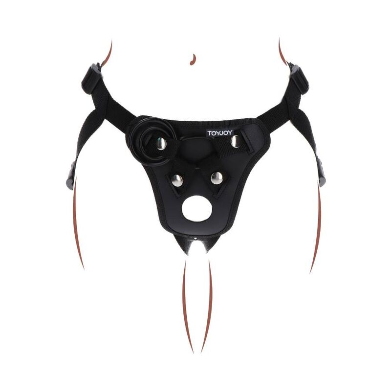 GET REAL - ARNÊS DE PRAZER STRAP-ON NEGRO