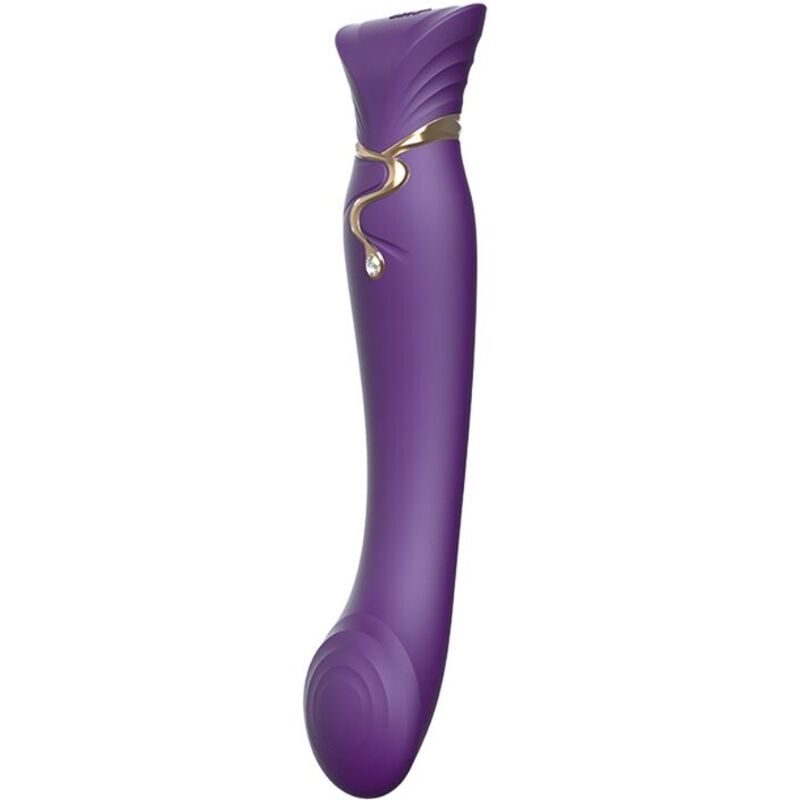ZALO - VIBRADOR DE ONDAS PULSANTES QUEEN G-SPOT ROXO
