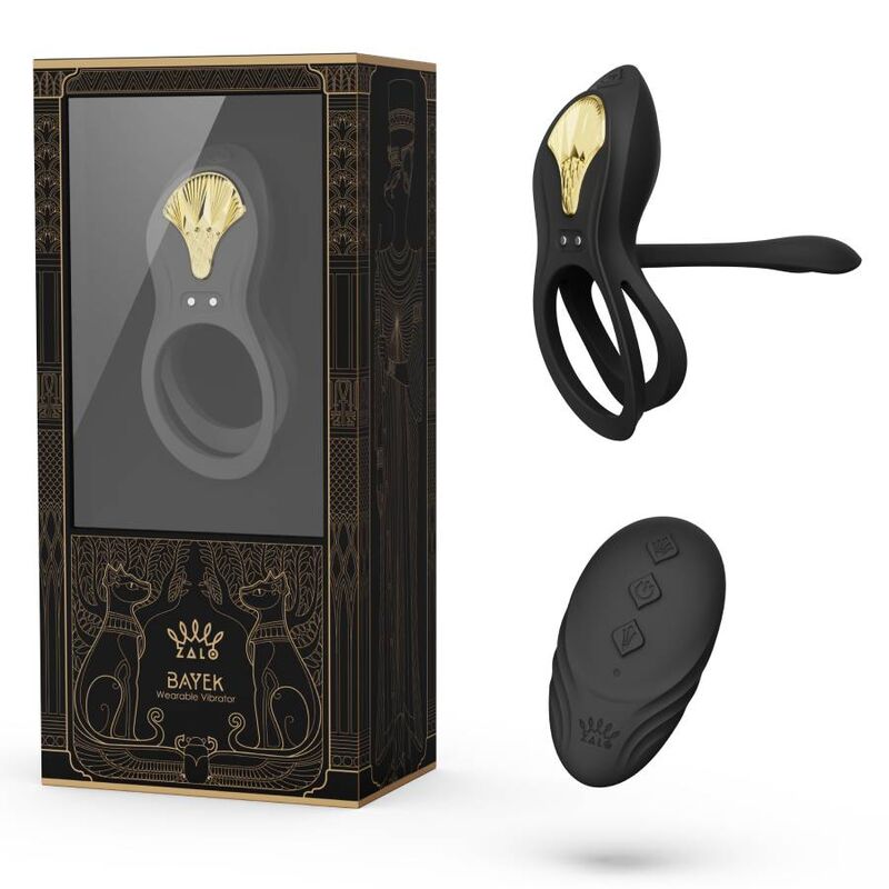 Zalo - Anel Vibrante Para Casais Bayek Preto