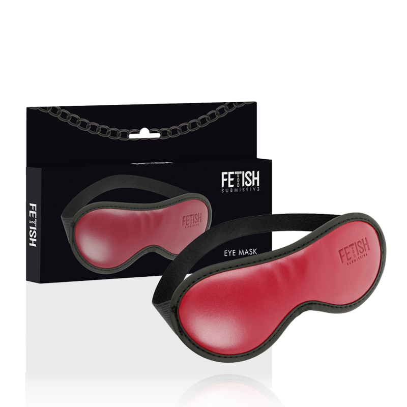 FETISH SUBMISSIVE DARK ROOM - MSCARA DE COURO VEGANO COM FORRO DE NEOPRENO