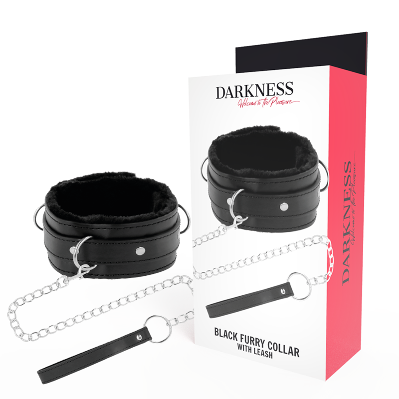 DARKNESS - COLLAR DE POSTURA CÓMODO CON CADENA DE CUERO