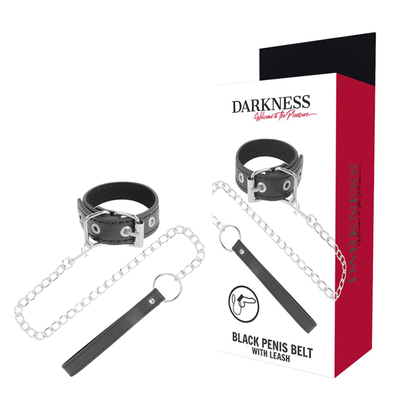 DARKNESS - ANILLO PARA PENE CON CORREA