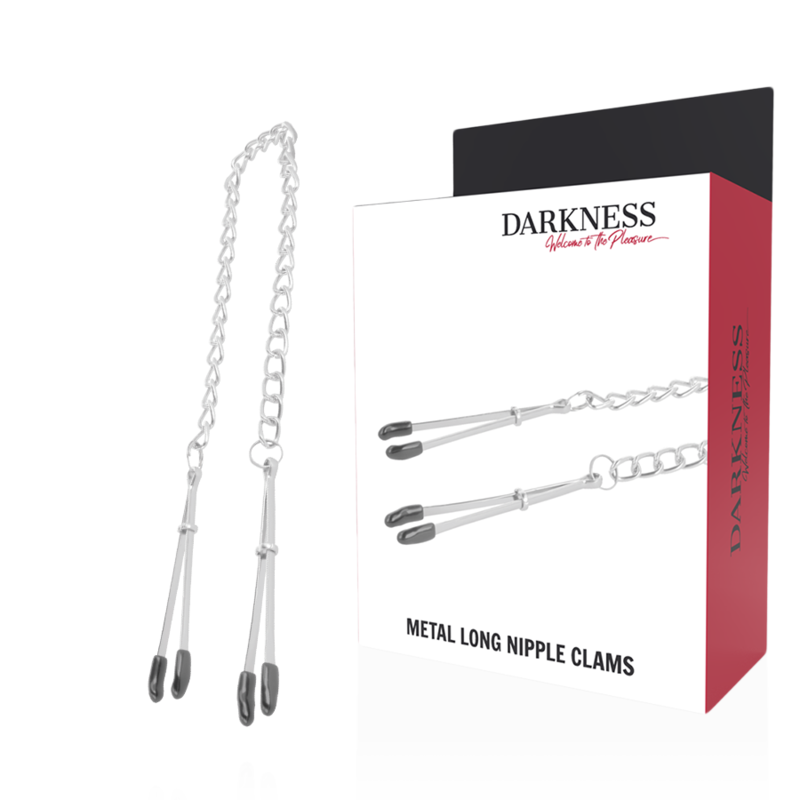 DARKNESS - PINÇAS LONGAS DE METAL PARA MAMILOS