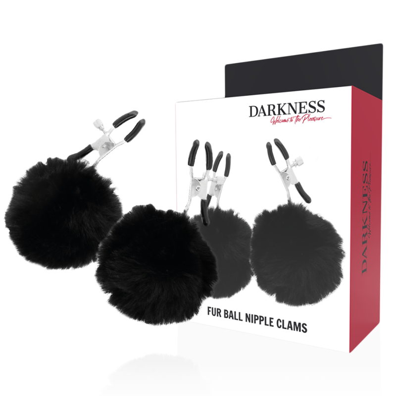 DARKNESS - PINÇAS PARA MAMILOS COM POMPOM