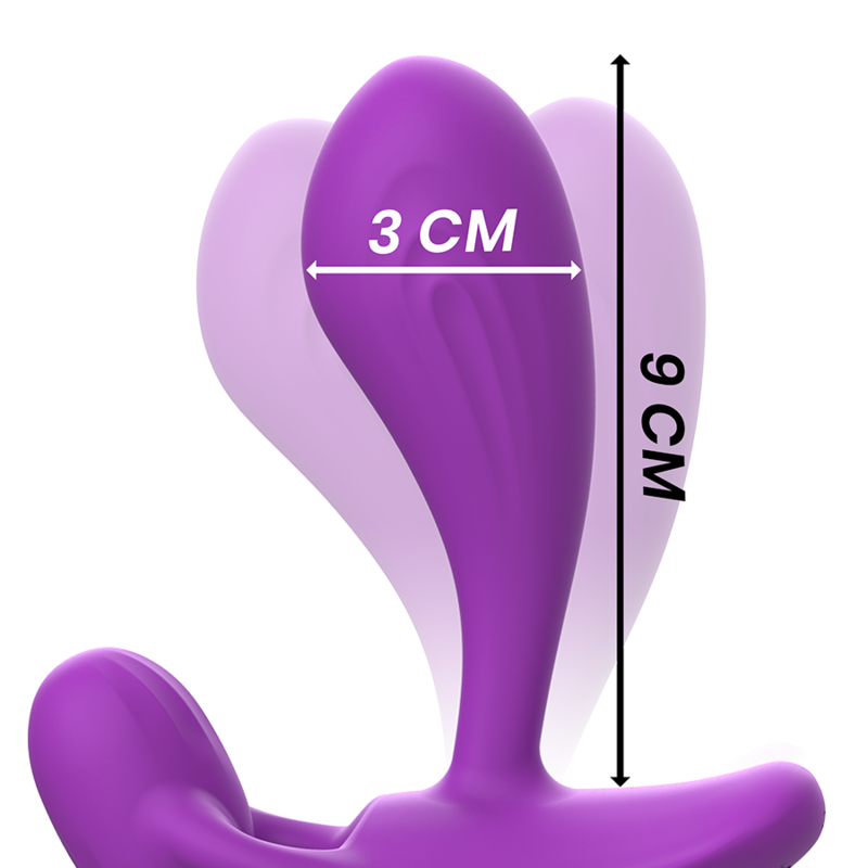 INTENSE - SHELLY PLUG ANAL CONTROL REMOTO ROXO
