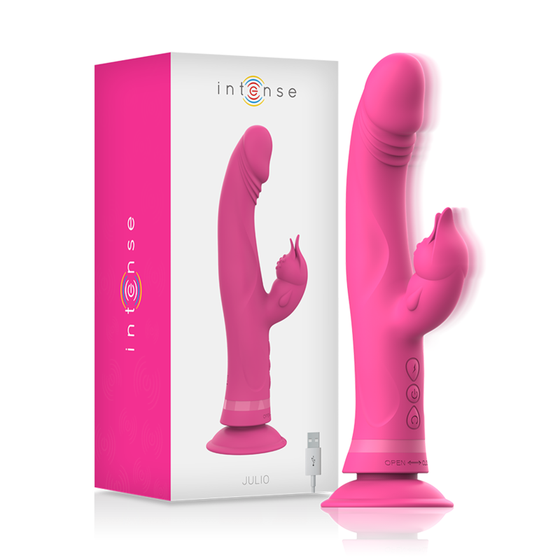 INTENSO - VIBRADOR JULIO COELHO ROSA SILICONA