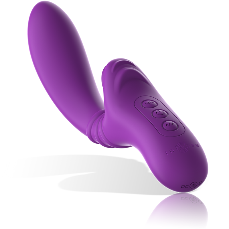 Intense - Vibrador Flexível Harry Com Língua Roxa