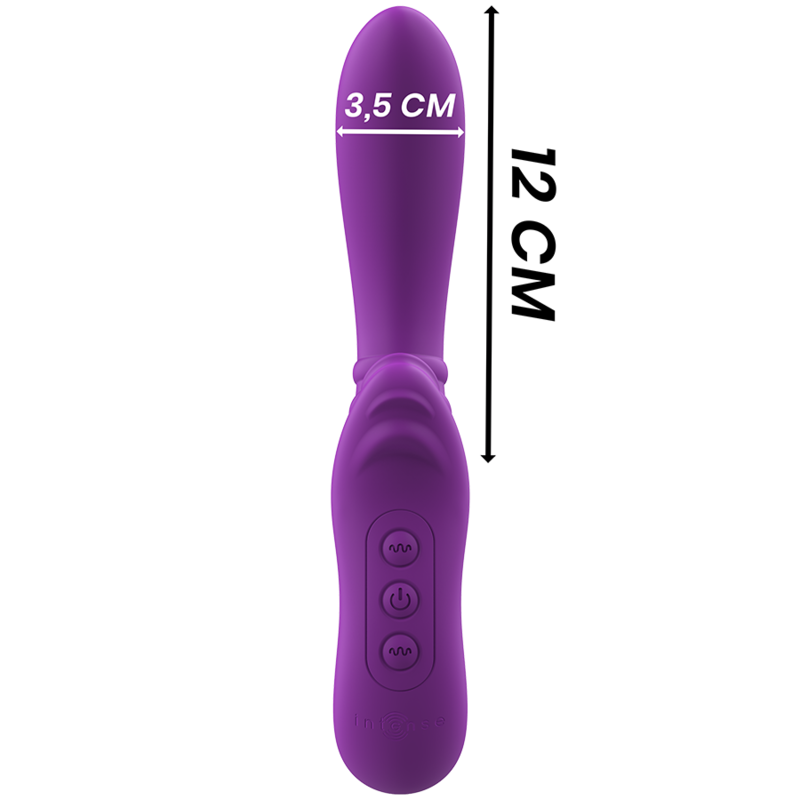 Intense - Vibrador Flexível Harry Com Língua Roxa