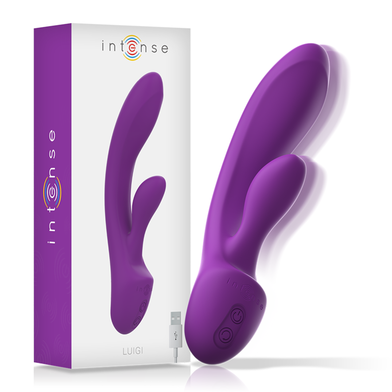 INTENSO - VIBRADOR LUIGI COELHO SILICONA LÍQUIDO ROXO