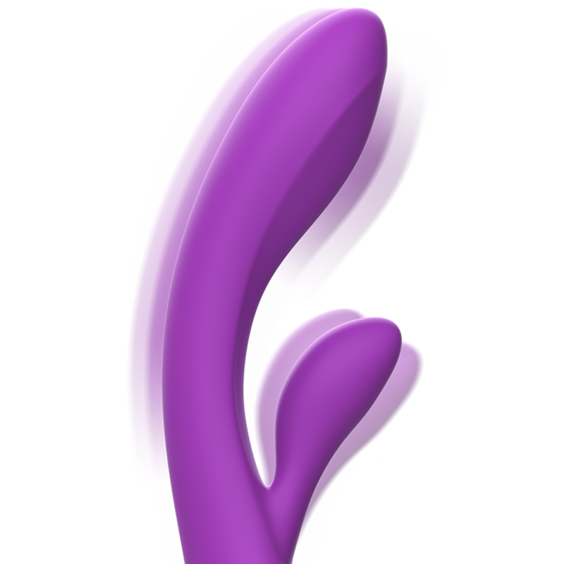 INTENSO - VIBRADOR LUIGI COELHO SILICONA LÍQUIDO ROXO
