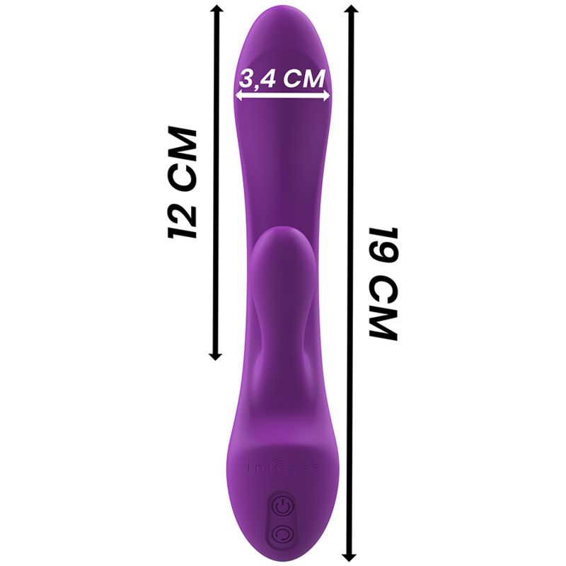 INTENSO - VIBRADOR LUIGI COELHO SILICONA LÍQUIDO ROXO