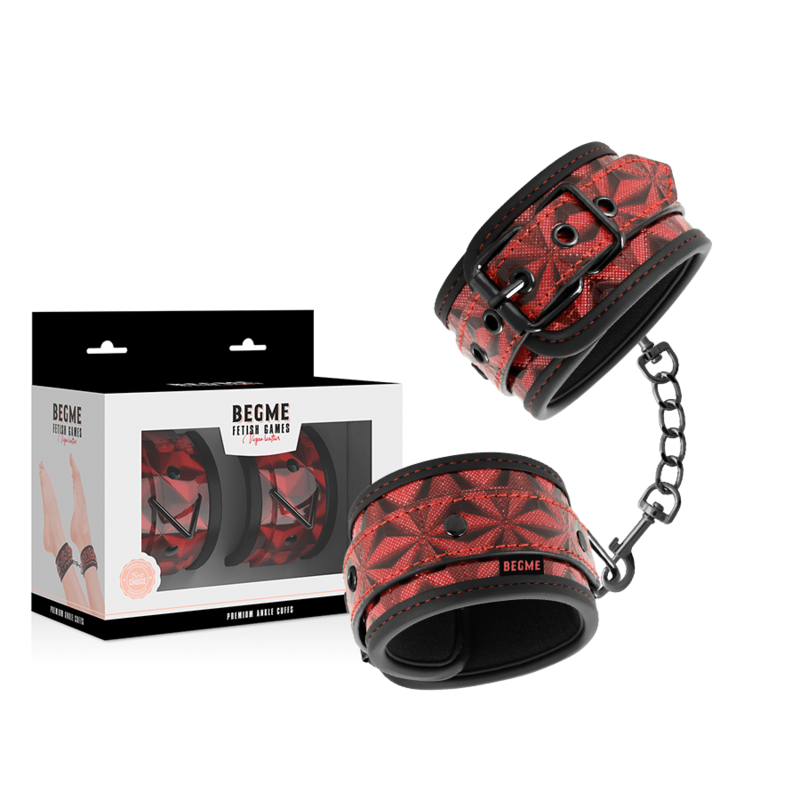 BEGME - PUNKOS DE TORNOZELO PREMIUM RED EDITION COM FORRO DE NEOPRENO