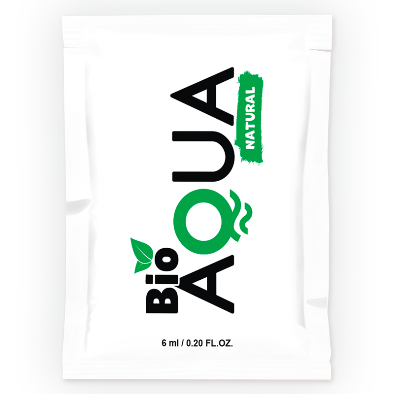 BIOAQUA - LUBRIFICANTE A BASE DE ÁGUA INGREDIENTES NATURAIS 6 ML