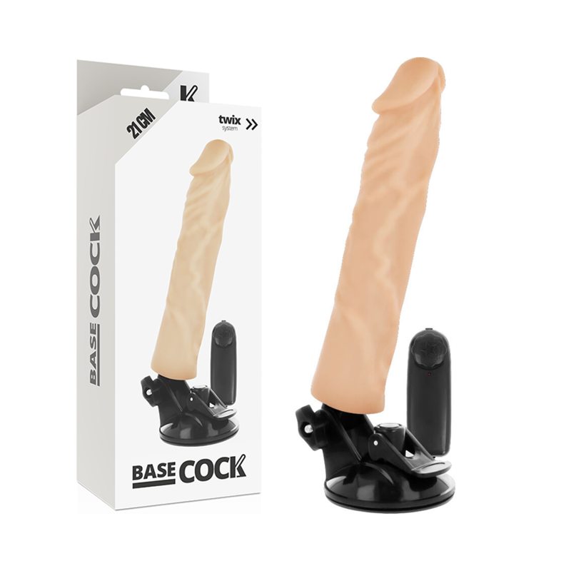 Basecock - Vibrador Realístico Control Remoto Natural 21 Cm O 4 Cm