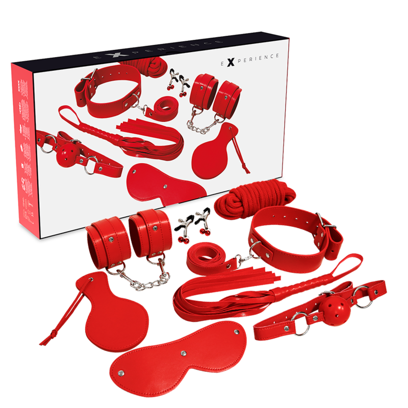 EXPERIENCIA - KIT BDSM FETISH SÉRIE VERMELHA
