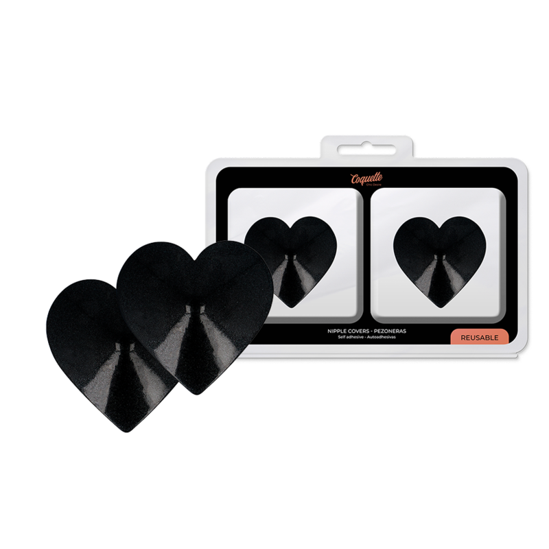 COQUETTE CHIC DESIRE - CAPAS DE BICOS CORAZONES NEGROS