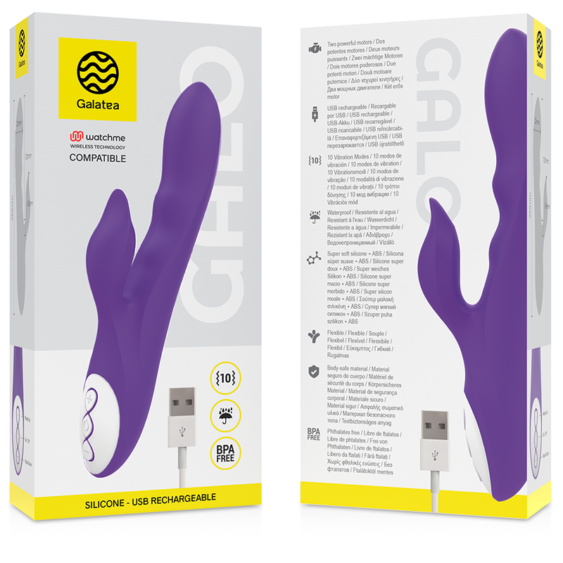 GALATEA - GALO VIBRADOR LILÁS COMPATÍVEL COM WATCHME - Sex Shop Sexy