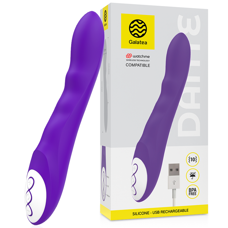 GALATEA - DANTE VIBRADOR LILÁS COMPATÍVEL COM WATCHME - Sex Shop Sexy
