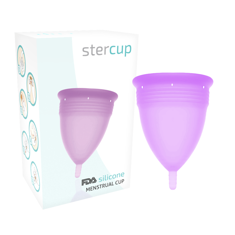 STERCUP - COPO MENSTRUAL DE SILICONA FDA LILA - TAMANHO L