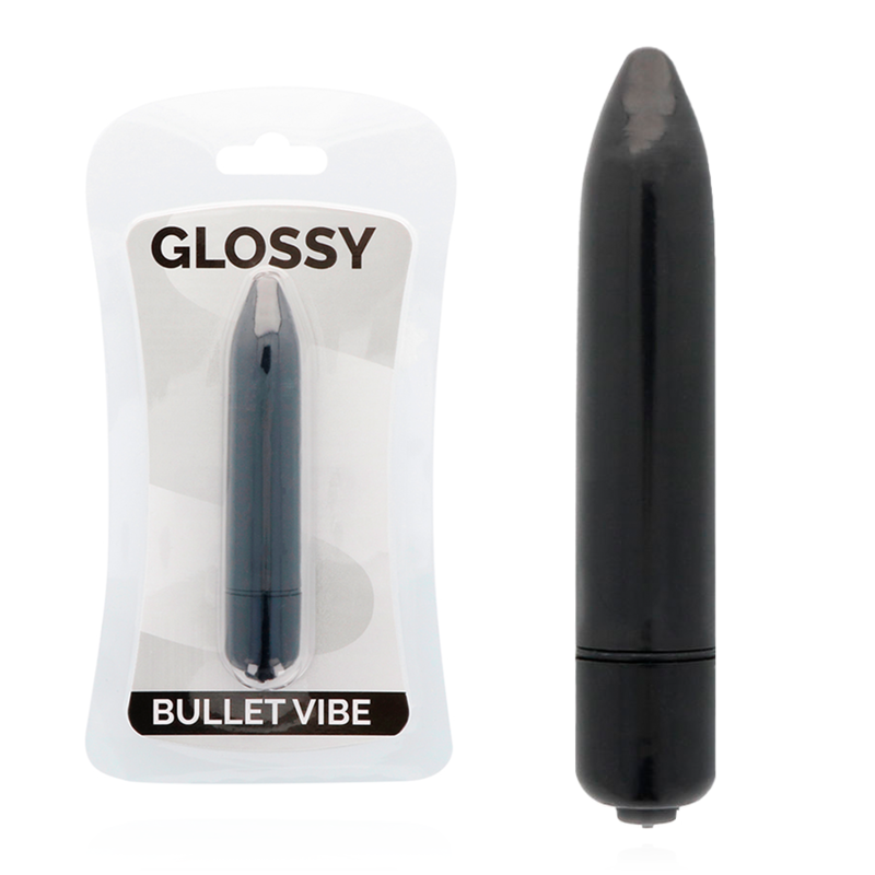 GLOSSY - THIN VIBRADOR NEGRO - Sex Shop Sexy