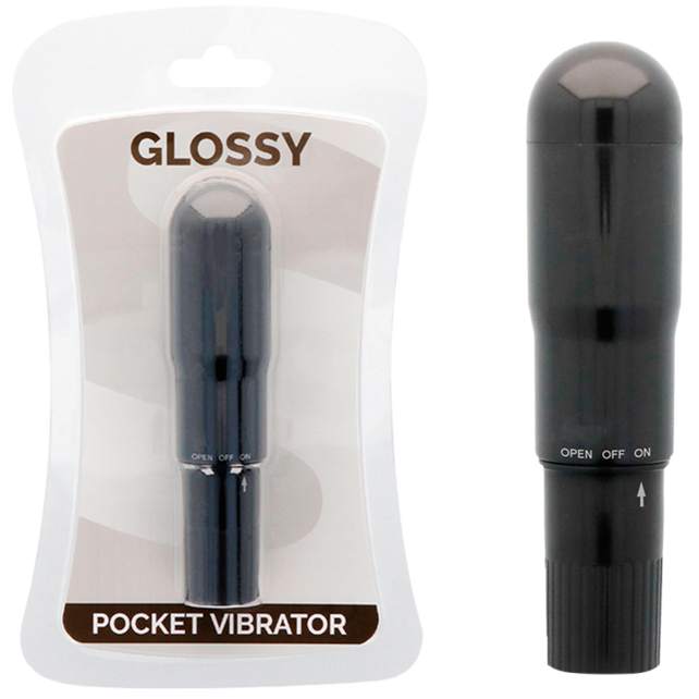 GLOSSY - POCKET VIBRADOR NEGRO - Sex Shop Sexy