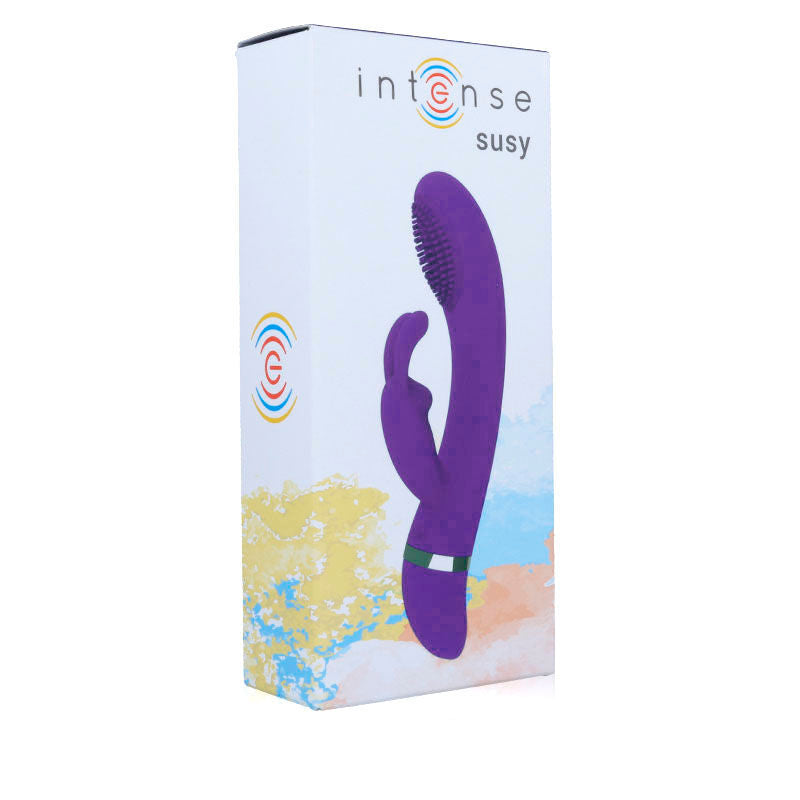 INTENSE - SUSY VIBRADOR OSCILANTE SILICONE COELHO LILÁS - Sex Shop Sexy