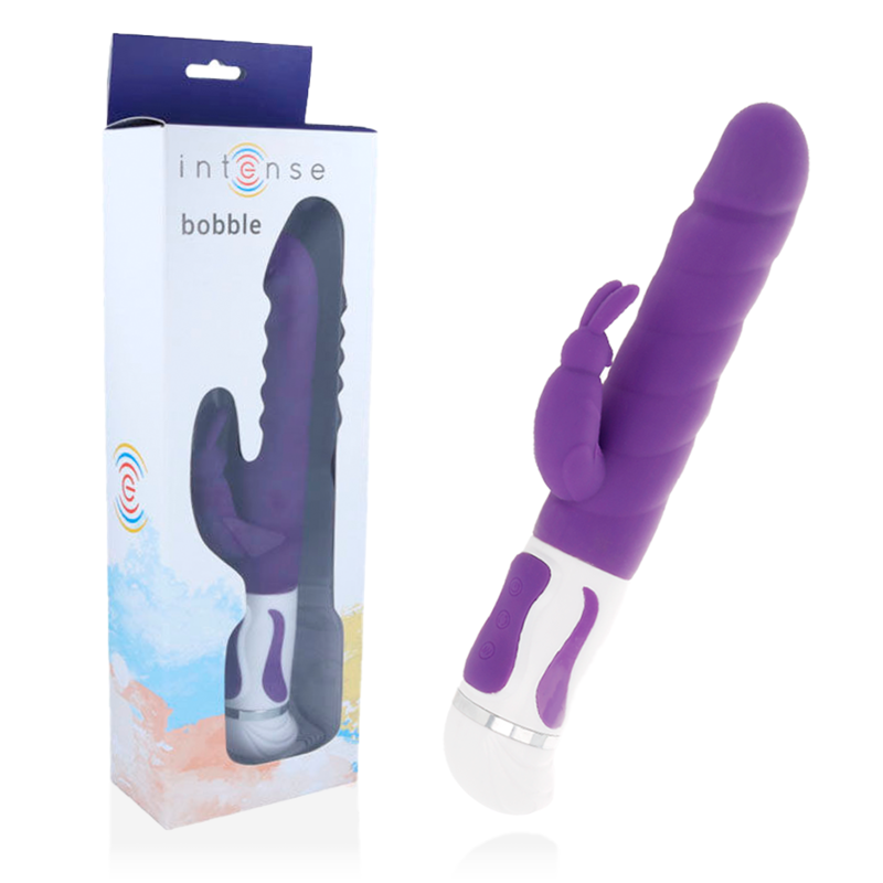 INTENSE - BOBBLE VIBRADOR ROTATIVO SILICONE LILÁS - Sex Shop Sexy