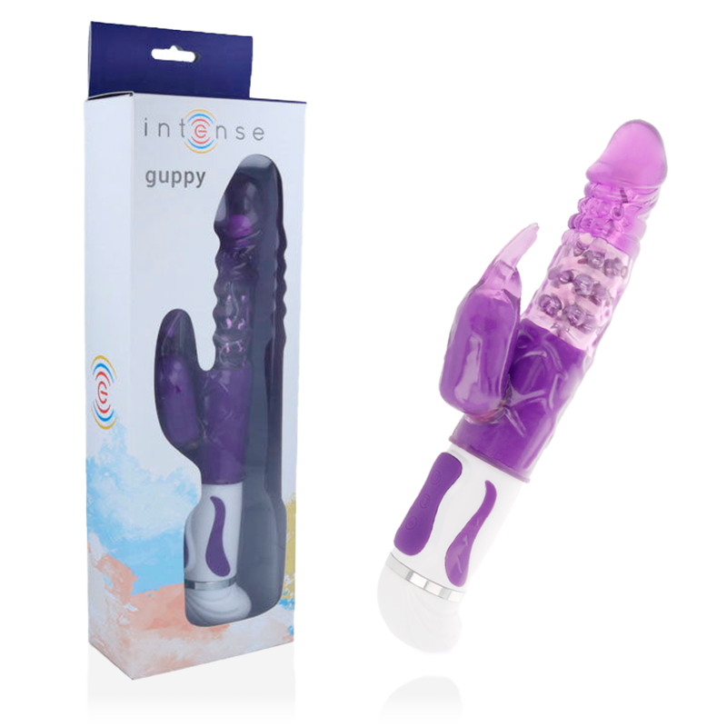 INTENSE - GUPPY VIBRADOR ROTATIVO LILÁS - Sex Shop Sexy