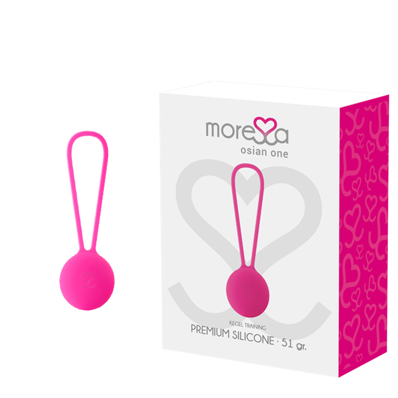 MORESSA - OSIAN ONE EXERCÍCIOS DE REEDUCAÇÃO PÉLVICA 51 g PREMIUM SILICONE ROSA - Sex Shop Sexy