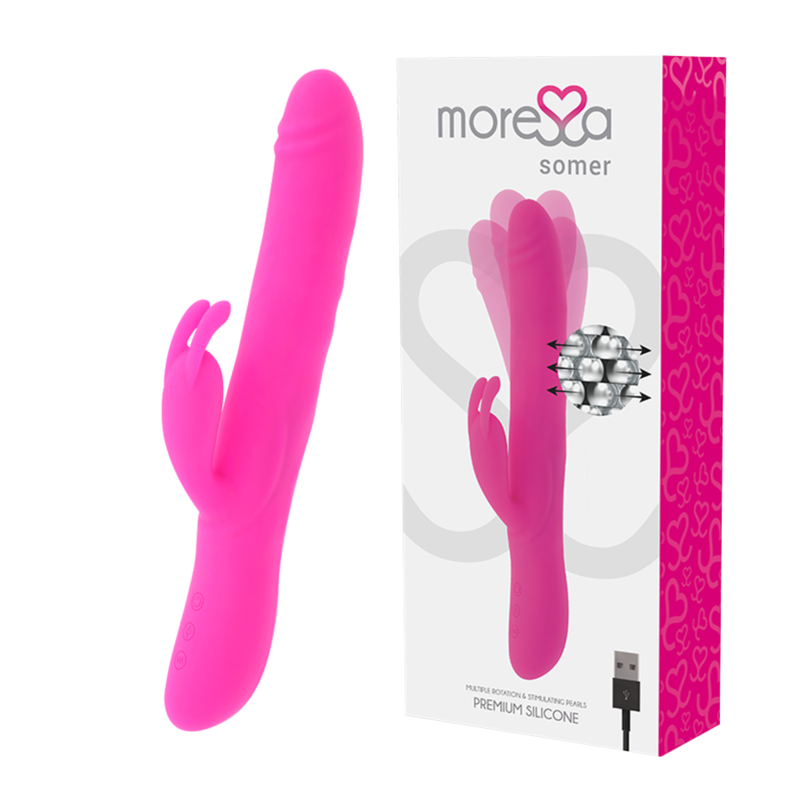 MORESSA - VIBRADOR PREMIUM SOMER CON ROTACIÓN MÚLTIPLE