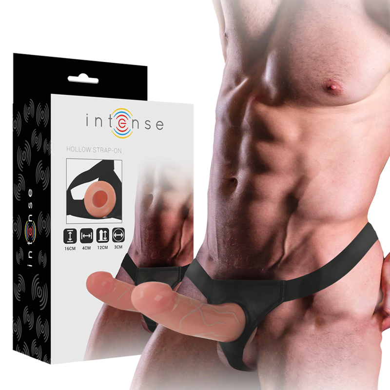 INTENSO - ARNÊS OCO COM DILDO 16 X 3 CM