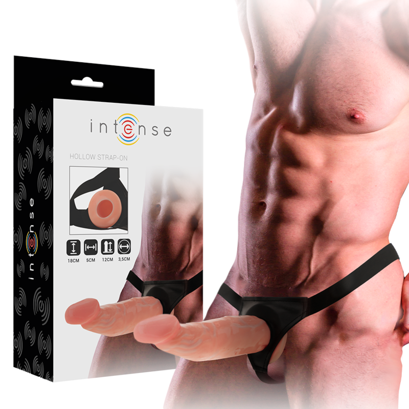INTENSO - ARNÊS OCO COM DILDO 18 X 3,5 CM
