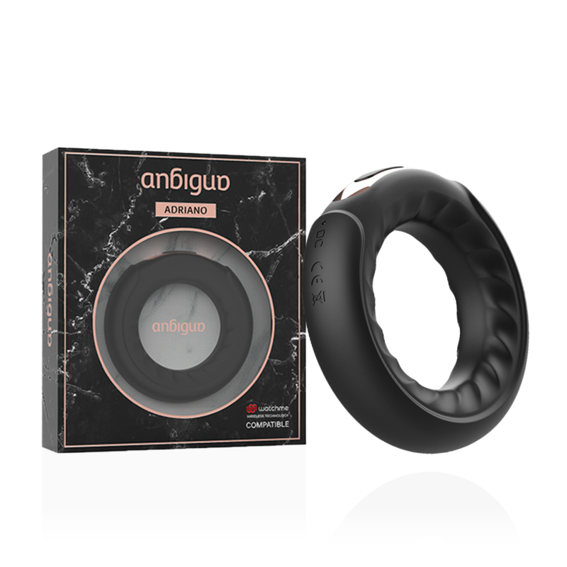 Anbiguo - Anel Vibrador Adriano Compatível Com A Tecnologia Watchme Wireless