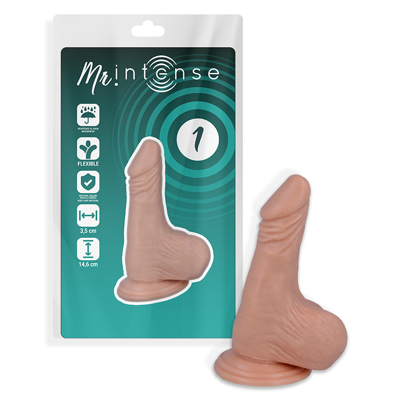 MR INTENSE - 1 DILDO REALISTA 14.6 CM x 3.5 CM - Sex Shop Sexy