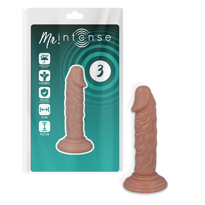 MR INTENSE - 3 DILDO REALISTA 16.2 CM x 3 CM - Sex Shop Sexy