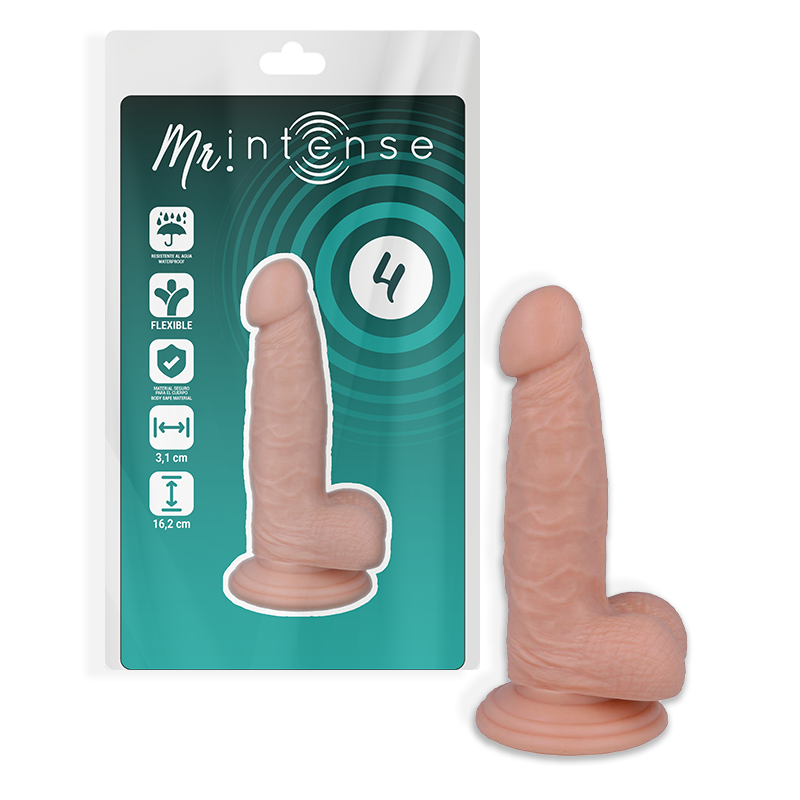 MR INTENSE - 4 DILDO REALISTA 16.2 CM x 3.1 CM - Sex Shop Sexy