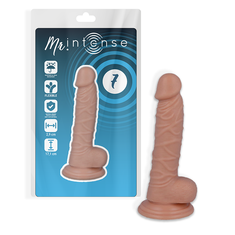 MR INTENSE - 7 DILDO REALISTA 17.1 CM x 2.9 CM - Sex Shop Sexy