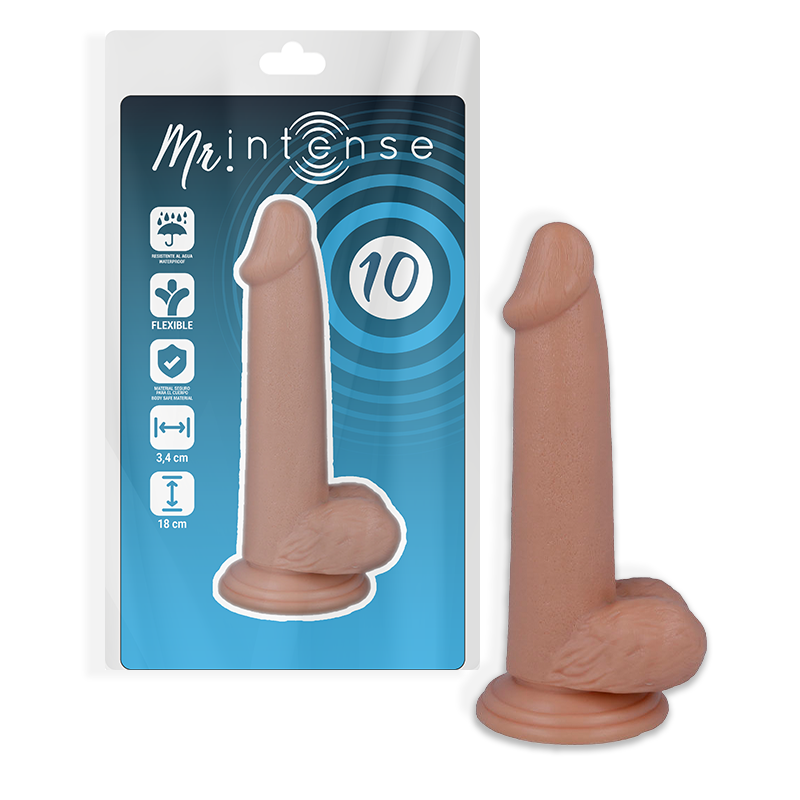 MR INTENSE - 10 DILDO REALISTA 18 CM x 3.4 CM - Sex Shop Sexy