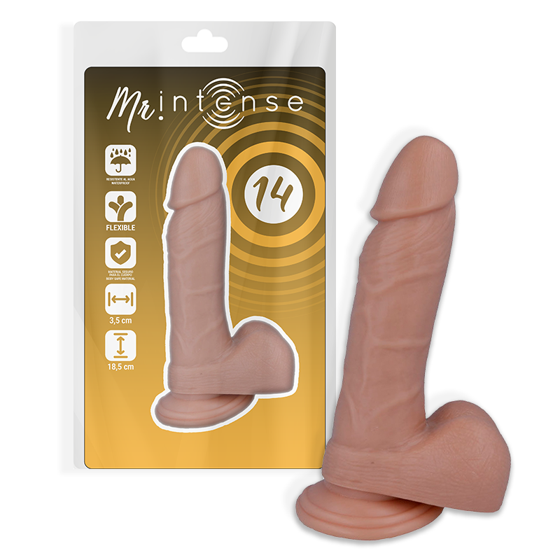 MR INTENSE - 14 DILDO REALISTA 18.5 CM x 3.8 CM - Sex Shop Sexy
