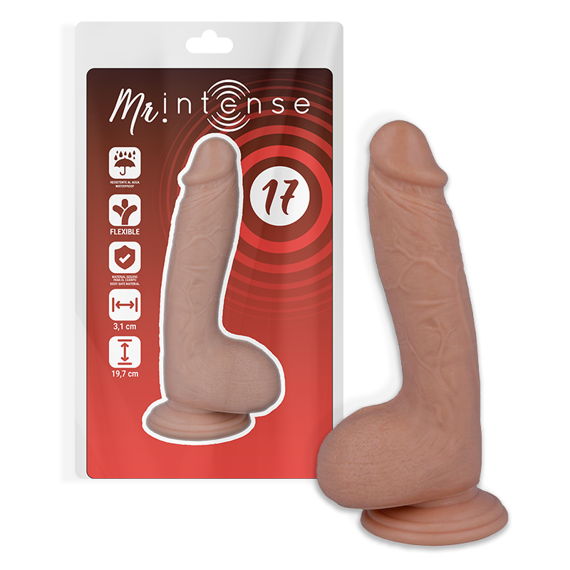 MR INTENSE - 17 DILDO REALISTA 19.7 CM x 4.1 CM - Sex Shop Sexy