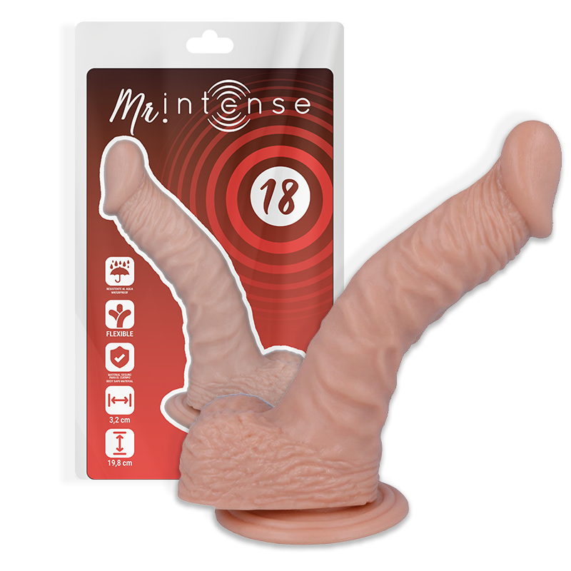 MR INTENSE - 18 DILDO REALISTA 19.8 CM x 3.2 CM - Sex Shop Sexy